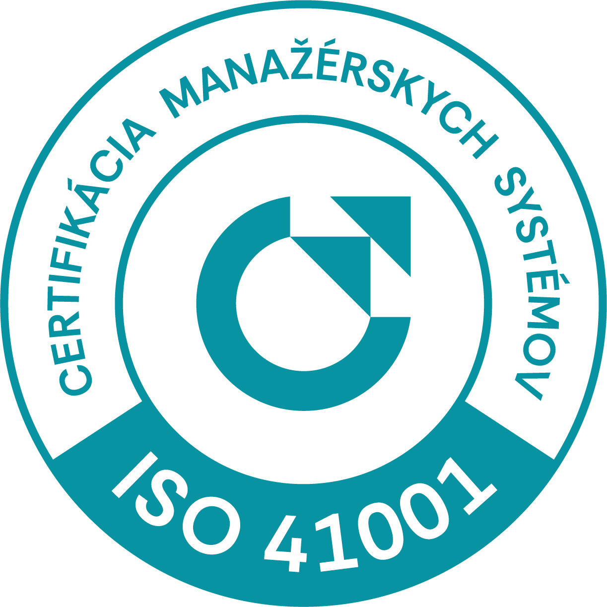 vzor certifikačnej známky ISO 41001 od CeMS